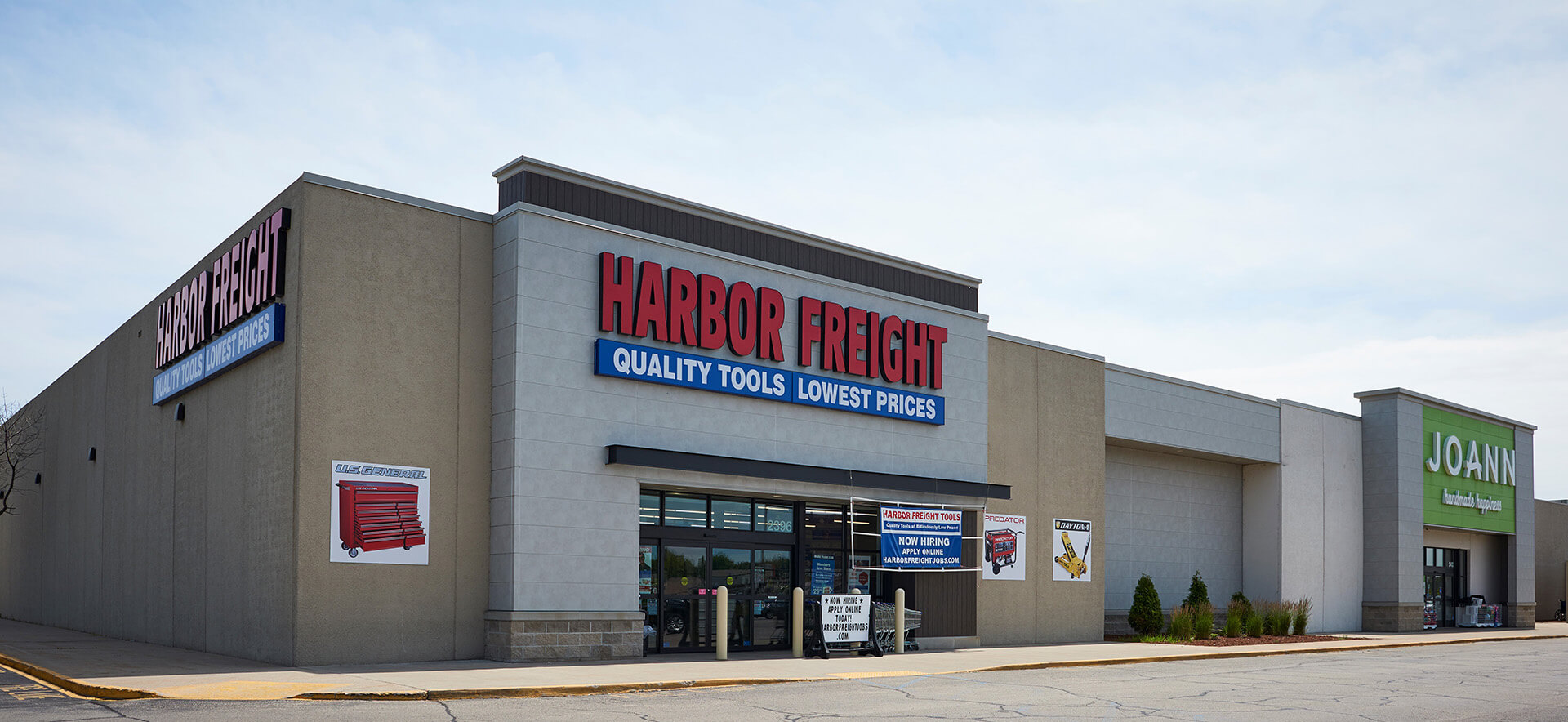 Harbor Freight and Joann Fabrics in Marinette, WI